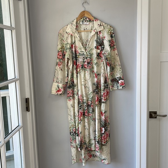 Zara Dresses Zara Floral Maxi Dress Beach Cover Up Poshmark